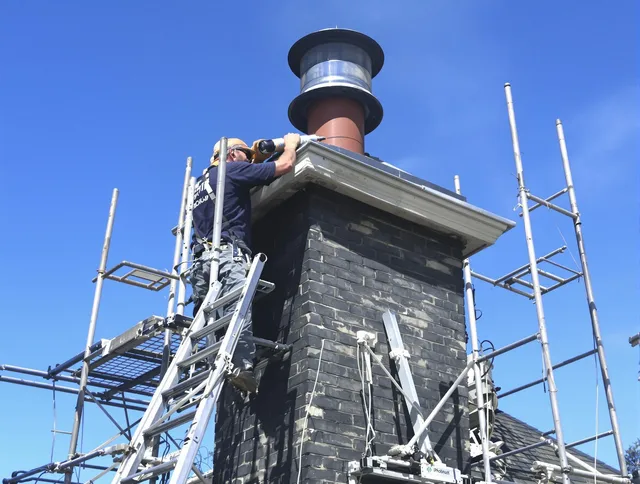 Sturdy chimney crown finished by Fort Mill Chimney Sweep in Fort Mill, SC