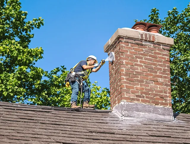 Fort Mill Chimney Sweep performing an inspection with advanced tools in Fort Mill, SC