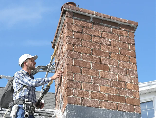 Brickwork for a chimney rebuild by Fort Mill Chimney Sweep in Fort Mill, SC
