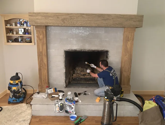 Detailed creosote removal process by Fort Mill Chimney Sweep in Fort Mill, SC