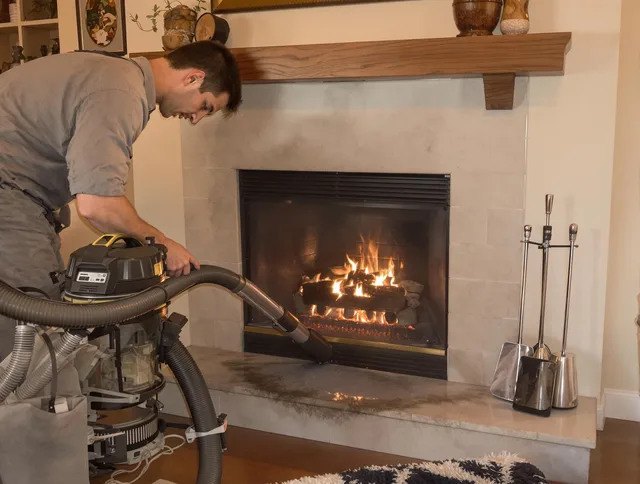 Routine fireplace upkeep by Fort Mill Chimney Sweep in Fort Mill, SC