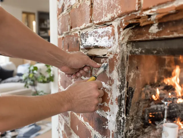 Routine fireplace repair by Fort Mill Chimney Sweep in Fort Mill, SC