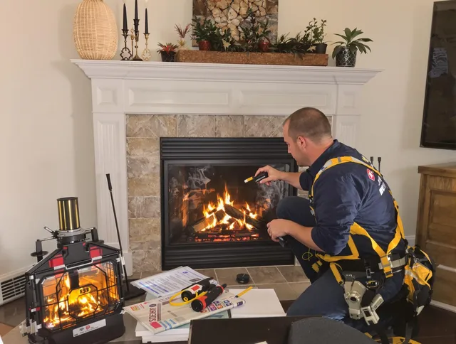 Safety-focused fireplace inspection by Fort Mill Chimney Sweep in Fort Mill, SC